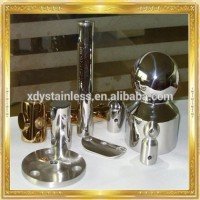 ss fittings Safety Solid 304 Stainless Steel Decorative Curtain Rod End Caps